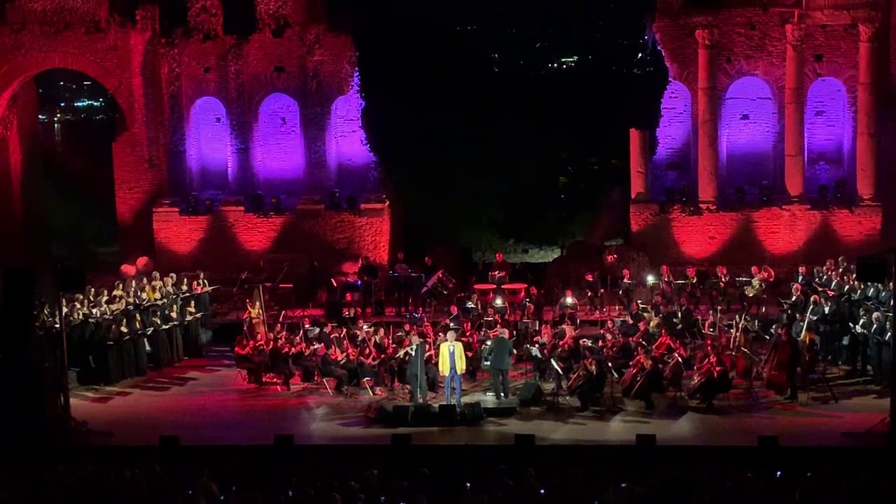 Andrea Bocelli - Taormina   Teatro  Antico 2019.8.31 〜Funiculi Funicula〜