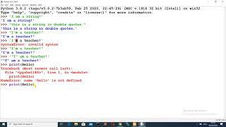 Unit1-06 - Programming Fundamentals [strings: intro 1/2] Profile