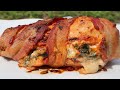 Bacon Wrapped Stuffed Chicken Breast|Stuffed Chicken Breast Recipe