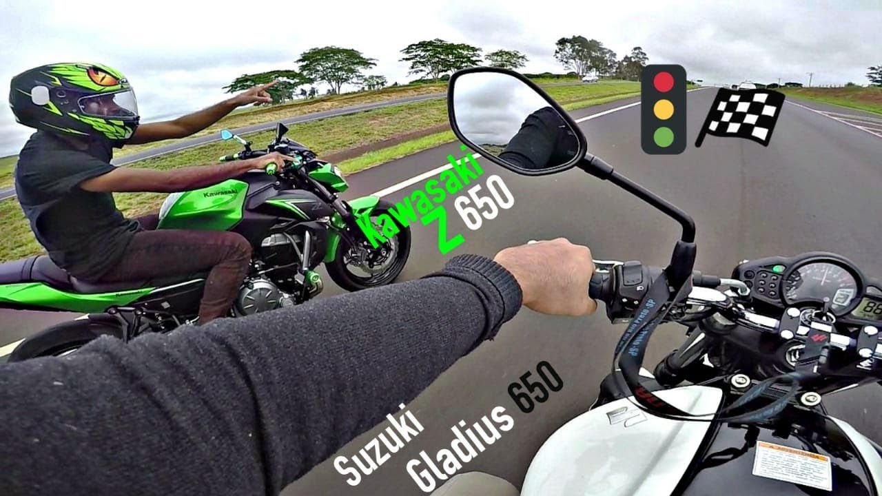 SUZUKI GLADIUS 650  x  KAWASAKI Z650  QUEM LEVA?