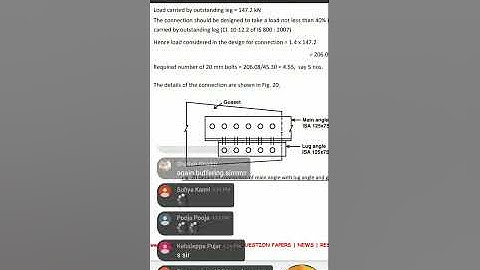 TENSION MEMBER WITH LUG ANGLE DESIGN