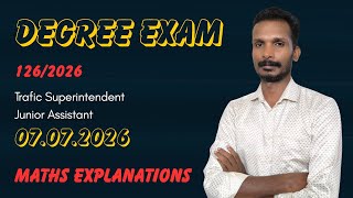 Traffic Superintendent Junior Assistant Degree Level Exam 2026