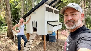 DIY Backyard Chicken Coop | How To Build | Easy to Clean