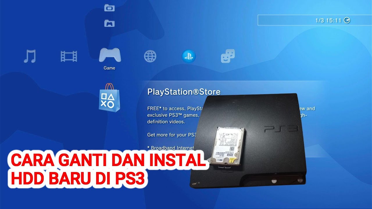 Cara Ganti Dan Instal HDD Baru Ps3 - YouTube