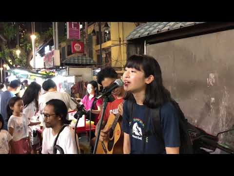 内田美穂/マレーシア 路上ライブ 未来へ マレーシア人バスカーとセッション