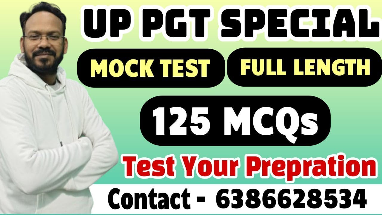 UP PGT COMPLETE MOCK TEST || 125 MCQs || Full Length  || English Addiction 