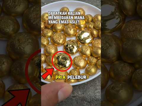 Emas asli dan palsu?! Ihh takutnyeeee 😱 #videoviral