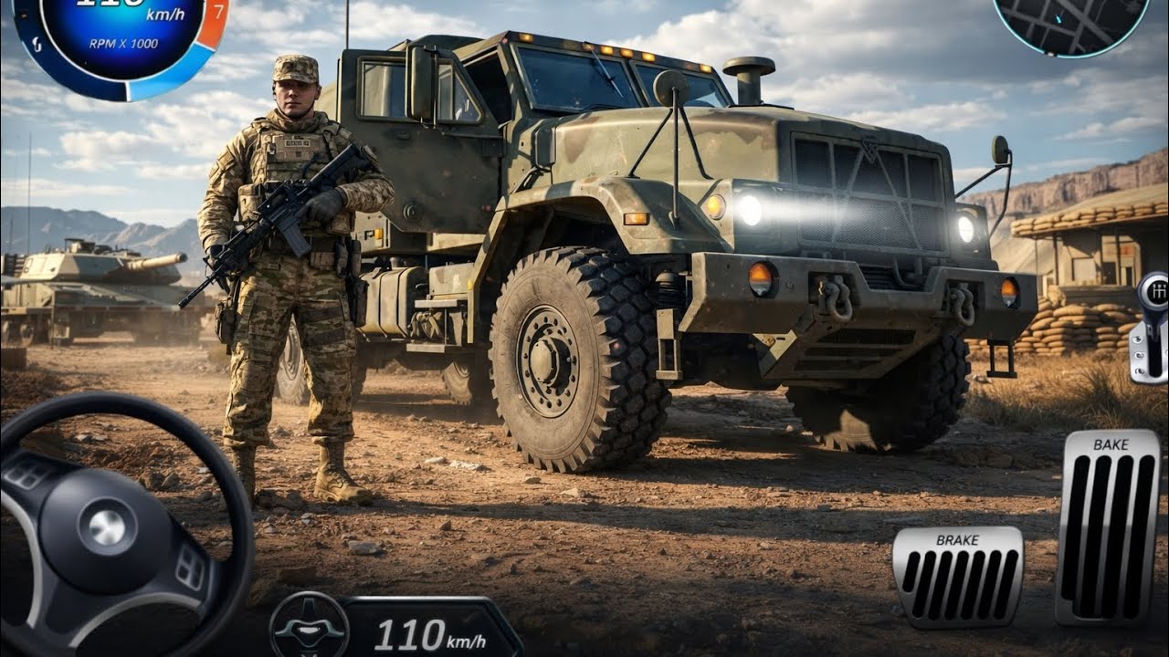 Army Offroad Army Truck Driving 3D - offline Army Truck Driving Cargo - Andriod Gameplay