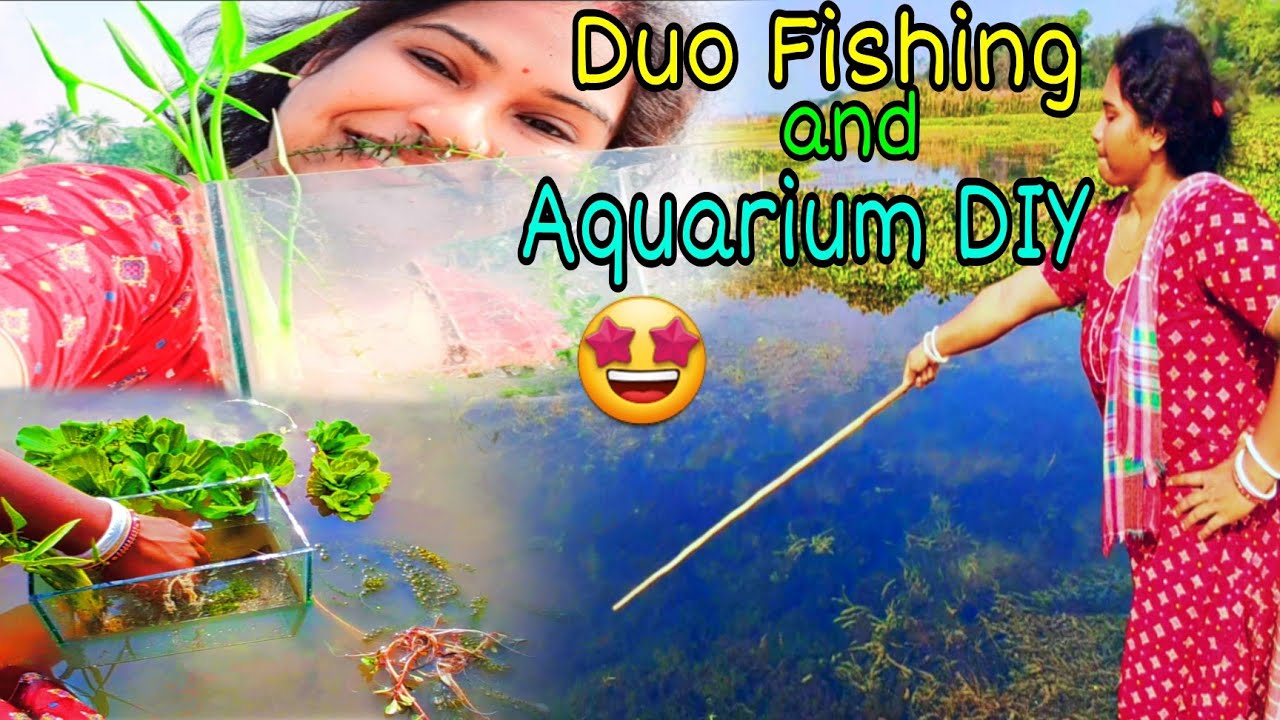 Duo Fishing Aquarium Setup in Rever Site Aquarium DIY Aquatic