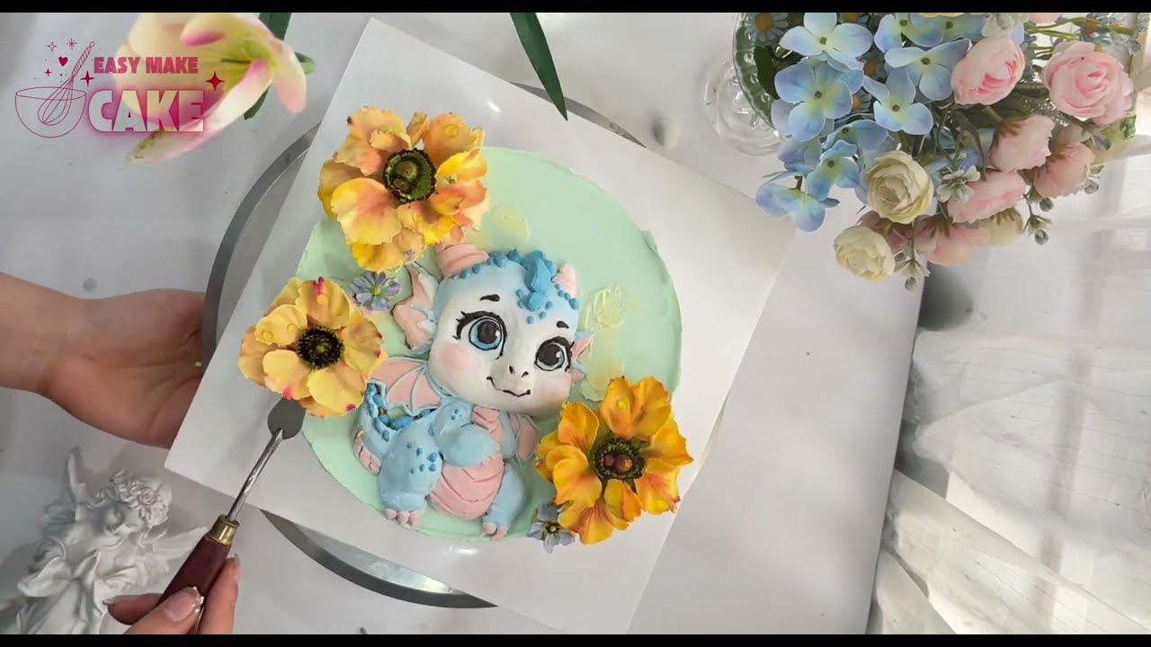 👉 Dragon Cake Decorating Tutorial 🐉 | Warning: Too Much Fun Ahead!