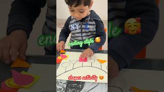 Learning Shapes activity for preschoolers | maths activities| #shorts #viral #learning #maths #fun