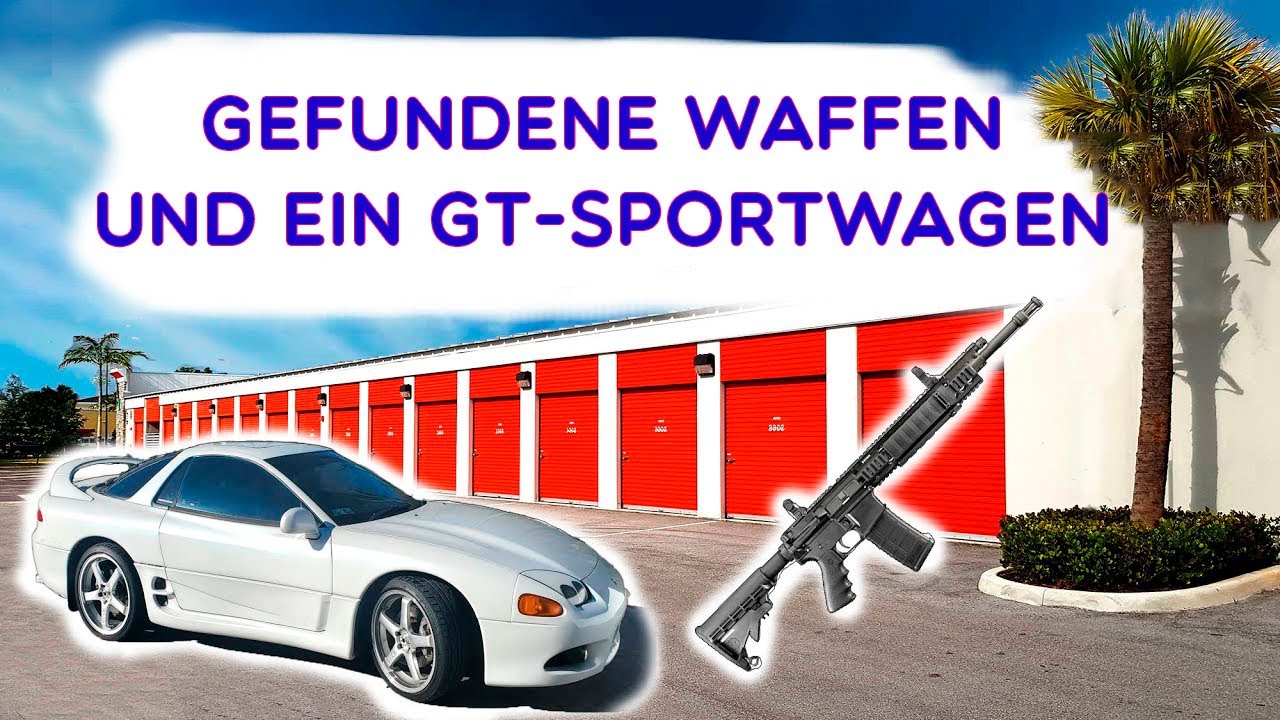 In einem verlassenen Container fanden wir Kanonenrohre und einen coolen GT-Sportwagen.