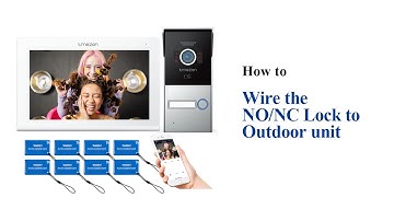 How to Wire the NO/NO Lock to the Outdoor Unit? Model: MZ-IP-V718TW+MZ-VDP-NF402 【TMEZON INTERCOM】