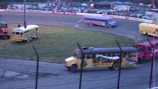 Flat Rock Speedway, September 1 2018 School Bus Figure 8