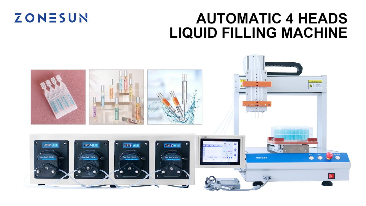 How To Use 4 Nozzles Peristaltic Pump Smallvolume Liquid Filling
