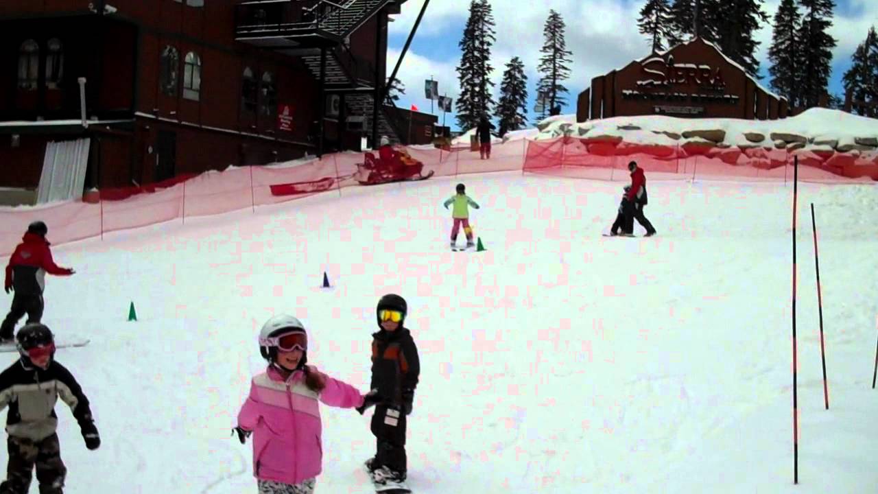 First Ski Lesson at SierraatTahoe, 2012 YouTube