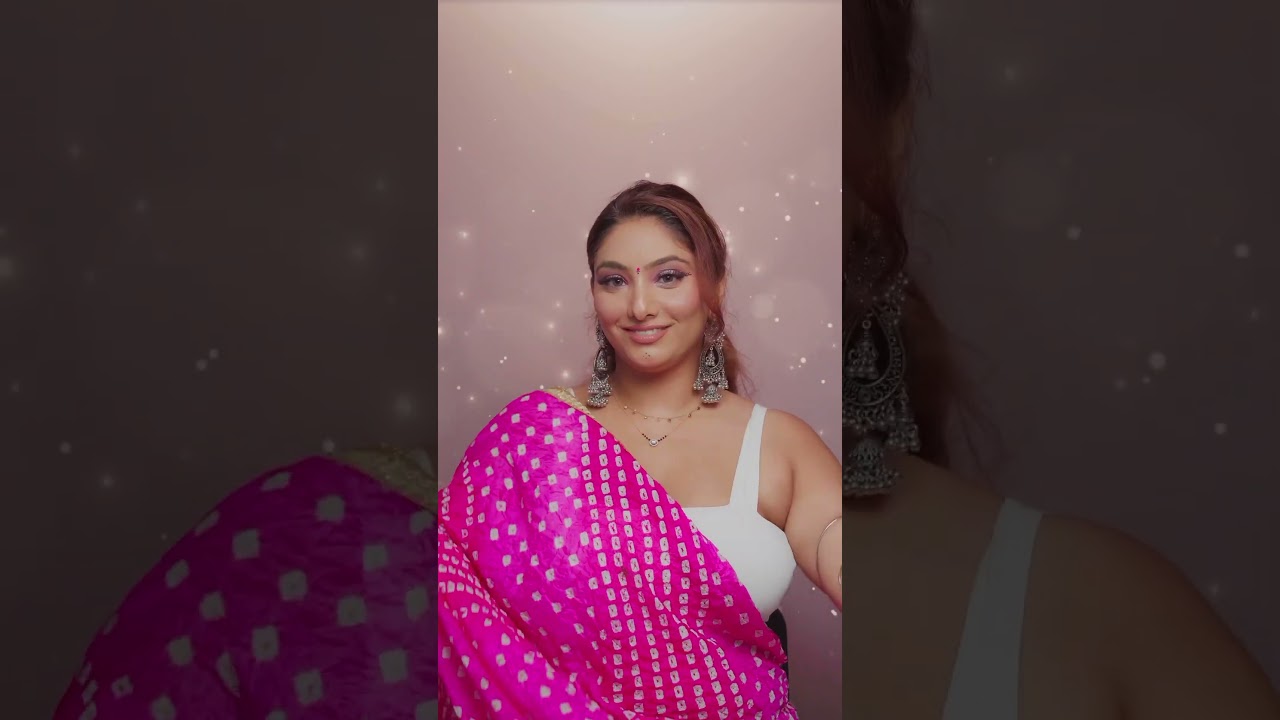 Navratri Makeup Transition 