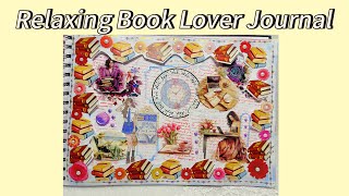 ASMR Bookish Journal With Cozy Reading Vibes 📚✨ | Creative Scrapbook Page Ideas #art #booklover 