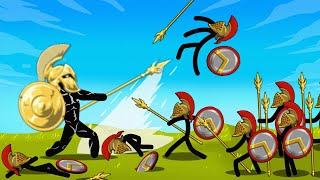 Can One OVERPOWERED Stickman Beat an Army Of Speartons in Stick War 3? screenshot 2