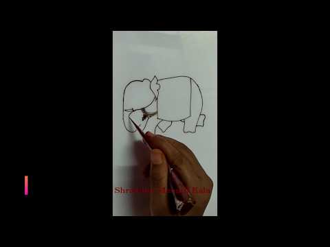 Comment dessiner simple ELEPHANT Mehndi Design By Henna Artiste Shraddha