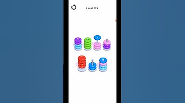 Hoop Stack Level 175 WalkThrough Solution Gameplay