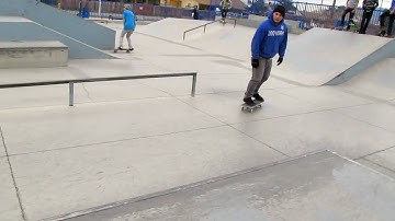 Nose grind Nollie flip out!!