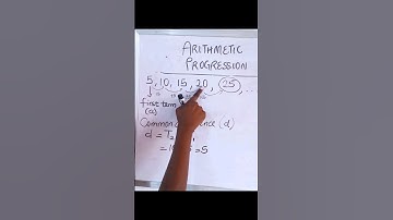 How to know an ARITHMETIC PROGRESSION