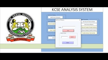 KNEC KCSE ANALYSIS SYSTEM