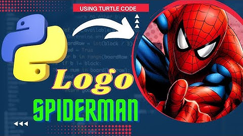 Spiderman Logo Using Python Turtle Code | Python Programming Hub