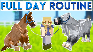 FULL DAY ROUTINE! Horse Care and Riding – Morning to Night | Minecraft SWEM RRP