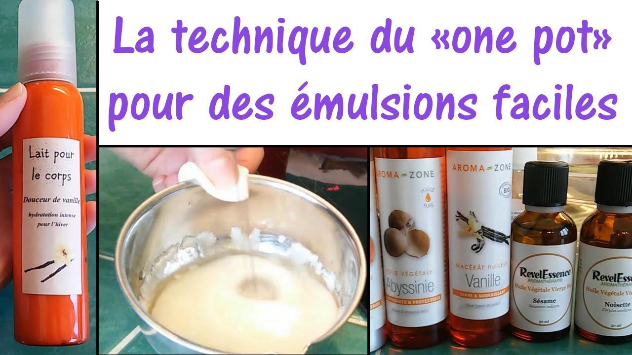 Le one pot en image + Tuto lait corporel douceur de vanille