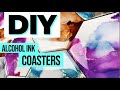 # 18: DIY RESIN COASTER TUTORIAL || Alcohol ink coasters PERFECT for the holidays!