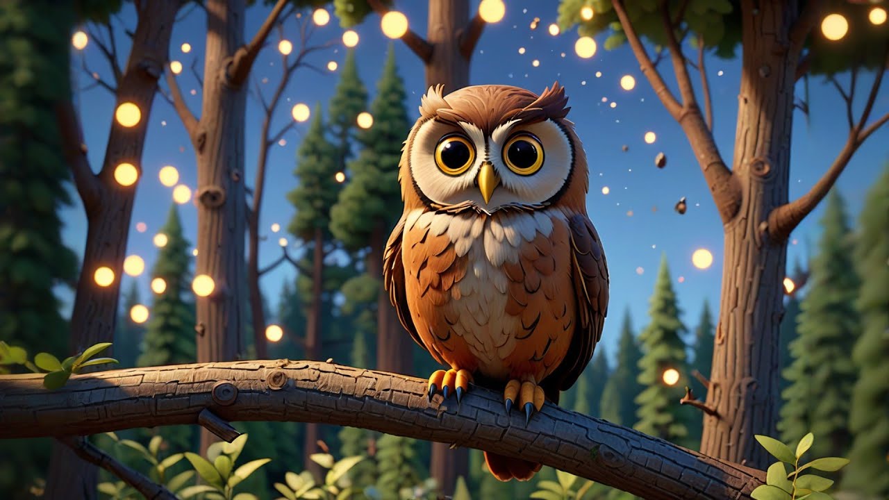 The Owl Who Slept Through the Day 🦉😴 | Fun Animal Story for Kids | Learn Day & Night Differences