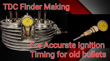TDC finder making for accurate ignition timing for old bullet | Bullet timing setting | Old bullet