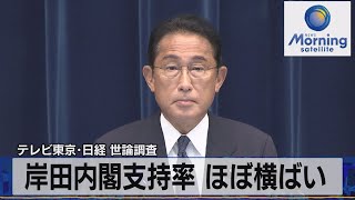 テレビ東京･日経 世論調査　岸田内閣支持率  ほぼ横ばい【モーサテ】（2022年8月1日）