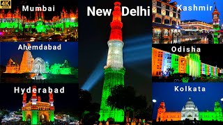 How India Celebrated 77th Independence Day 2023 | Monuments Illuminated Into Tricolour Across India