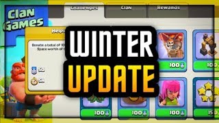 CLASH OF CLANS :: WINTER UPDATE 2017 :: CLAN GAMES MAGIC ITEMS
