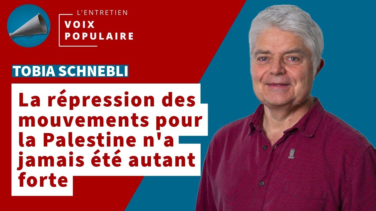Tobia Schnebli, candidat PDT (POP) à Genève - Le soutien à la Palestine est toujours vivant