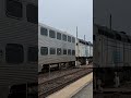 Metra 104 f40ph coming into waukegen with a horn on the UP'N