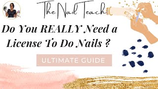 Do You REALLY Need A Nail License? | Beginner Nail Techs | Nail Vlog | The Nail Teach | Keishanails