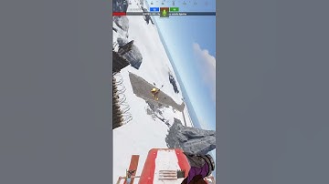 Rocket jumping a snowmobile in Rust