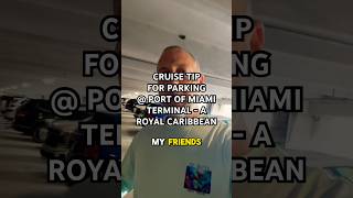 CRUISE TIP: Port of Miami Parking at Terminal A for Royal Caribbean #iconoftheseas #cruisetips