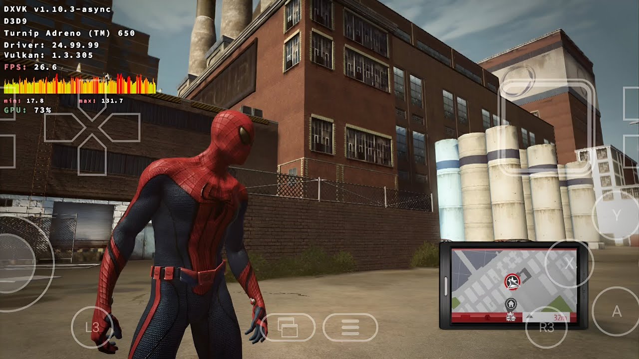 THE AMAZING SPIDER-MAN on Mobile | Winlator Bionic Ludashi | Crash ...
