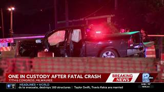 UPDATED: One killed, 28-year-old in custody after crash in Milwaukee
