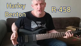 На обслуживании гитара Harley Benton R-458BK