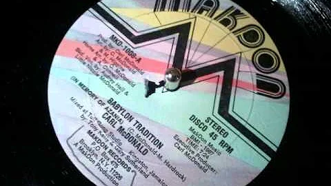 Carl McDonalds - Babylon Tradition