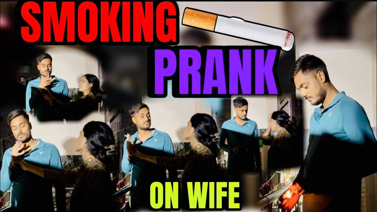 SMOKING 🚬 PRANK ON WIFE 😱😂 Cigarette 🚬 Pina Bhari Pad Gya 😱 Prank On Wife In India