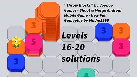 "Throw Blocks" by Voodoo Games - Shoot & Merge Android Mobile Game - New Full Gameplay by Madip1990