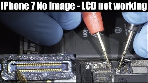 iPhone 7 display not working - black screen - diagnose and repair