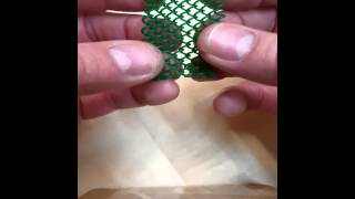 Solus 3D Printer  test print Helicoils removed from supports.